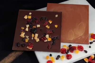 Tablette chocolat fruits mélangés | Gourmandises chocolatées | Pâtisserie Chocolaterie Raffin