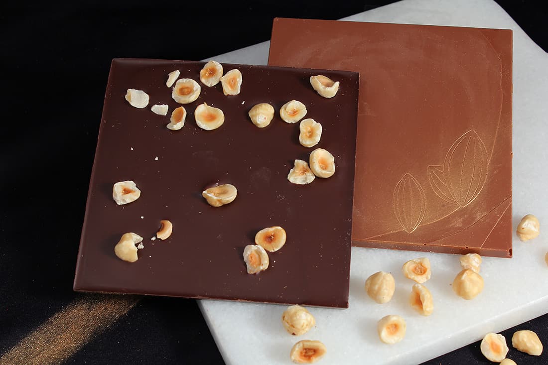 Tablette chocolat noisettes | Gourmandises chocolatées | Pâtisserie Chocolaterie Raffin