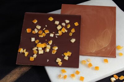 Tablette chocolat oranges | Gourmandises chocolatées | Pâtisserie Chocolaterie Raffin