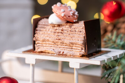 Bûchette de Noël Crème au beurre chocolat