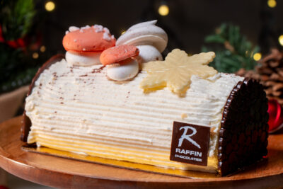 Bûche de Noël Crème au beurre vanille
